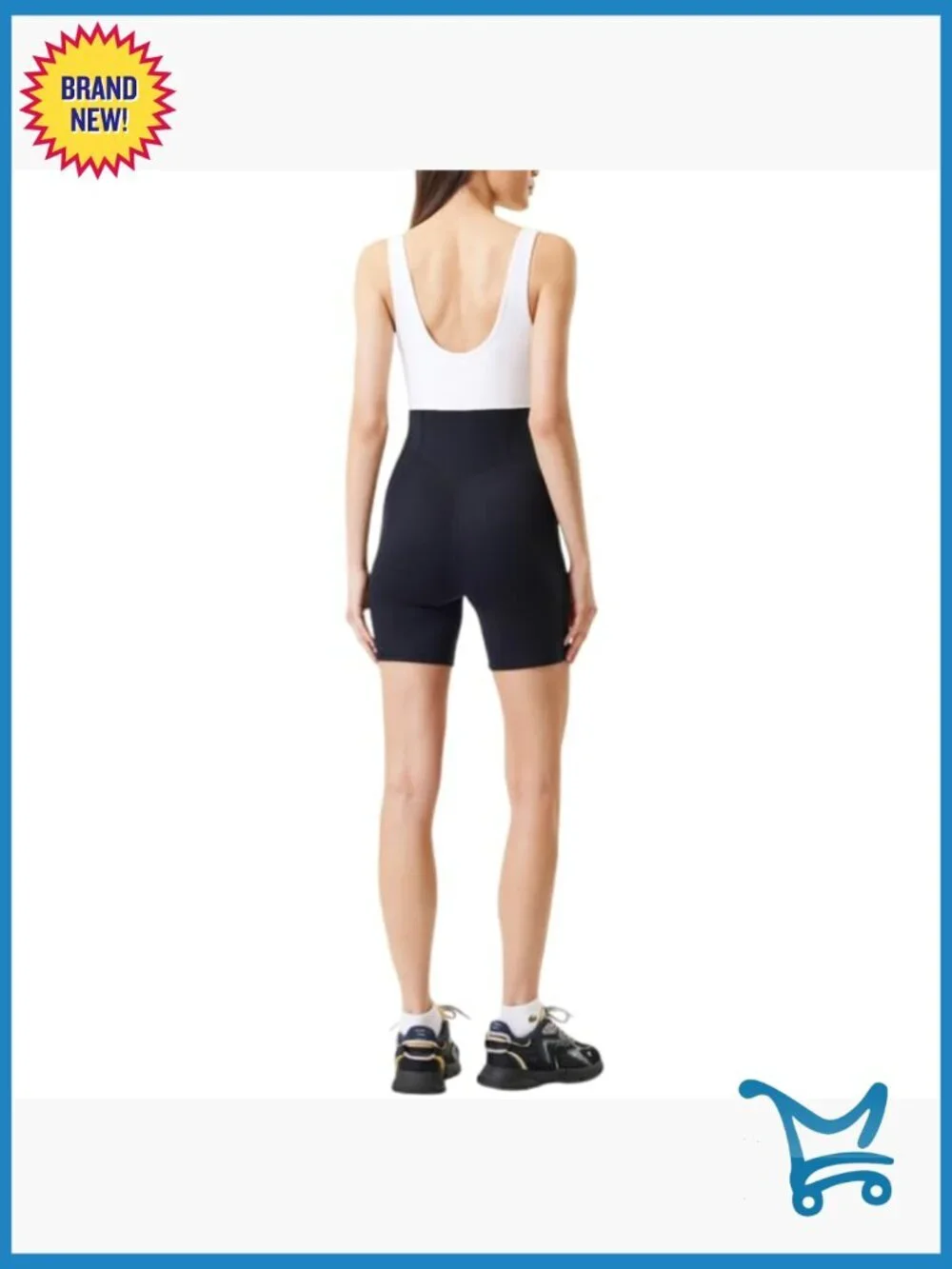 Bodysuit 6 Inseam Scoop Neck Sleeveless Athletic Stretch